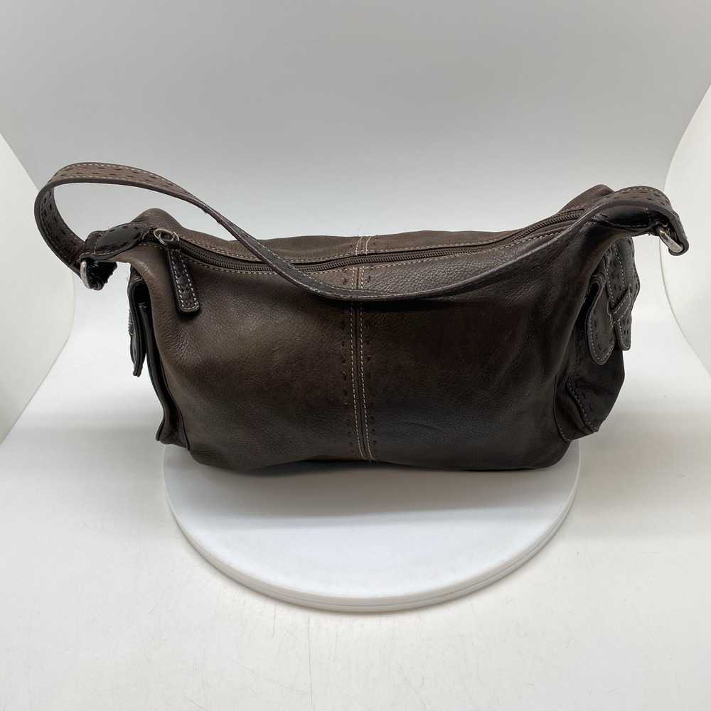 Vintage Fossil Leather Crossbody Shoulder Hand Bag Purse Sedona Brown Hobo Boho - Picture 6 of 10
